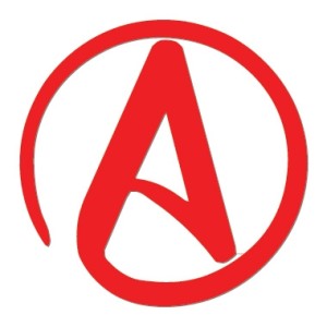 Circle Atheist Symbol  - Vinyl Sticker